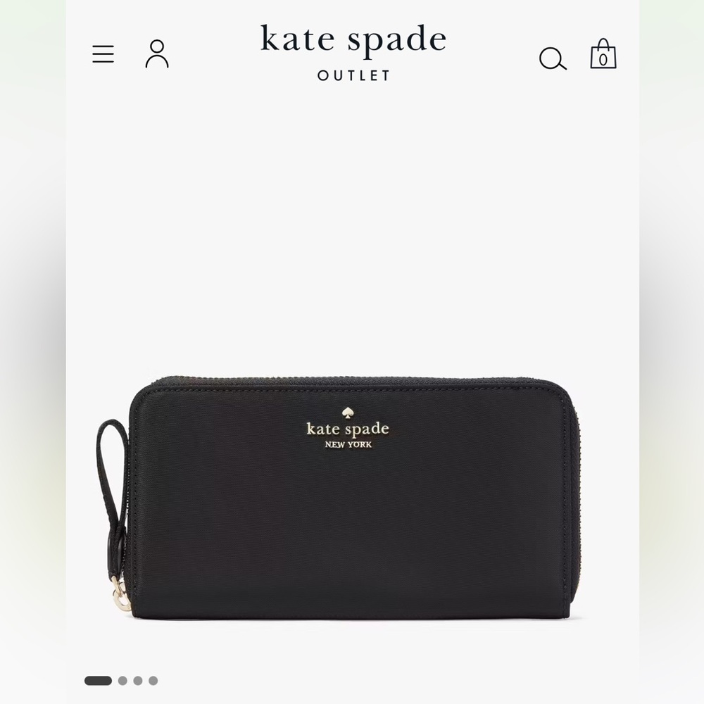 Kate Spade Outlet Chelsea Large Continental Wallet - Black